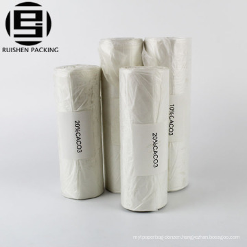 Recycle clear pe trash bag with printing for garbage